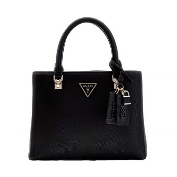 Noelle saffiano shoulder bag black