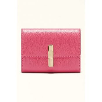 Portofel pliabil din piele Iride - Fucsia
