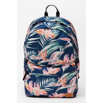 Rucsac cu imprimeu Vintage Montana - Verde/Roz/Bleumarin