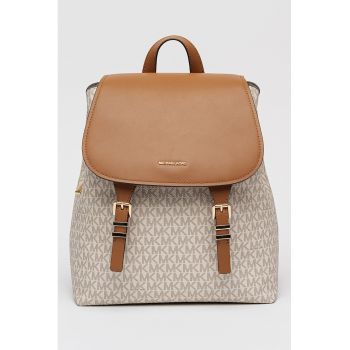 Rucsac cu model monograma Quinn - Maro/Crem