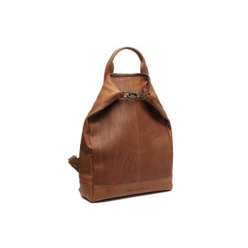 Rucsac dama piele naturala - 14.9 litri - Manchester - - Coniac