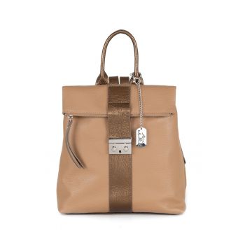 Rucsac de piele Azalea - Maro deschis