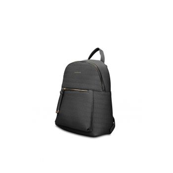 Rucsac din piele ecologica cu aspect texturat Ardena Ultra - Negru