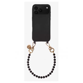Bratara pentru telefon cu cristale - Cristal Noir - 32cm
