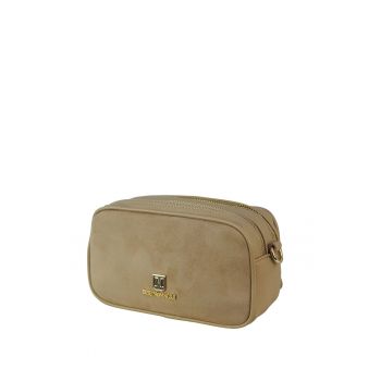 Geanta crossbody cu 2 compartimente Rita - Bej