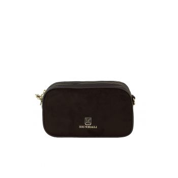 Geanta crossbody cu 2 compartimente Rita - Maro inchis