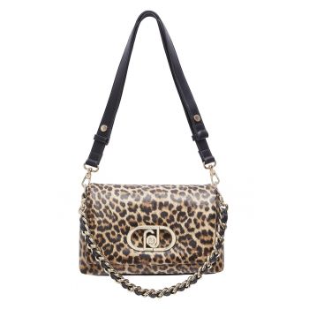 Geanta crossbody cu animal print Lapuffy - Bej
