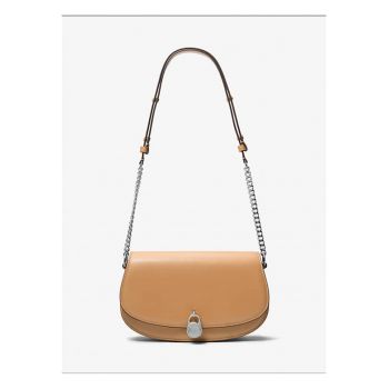 Geanta crossbody cu lant Marcella - Maro camel