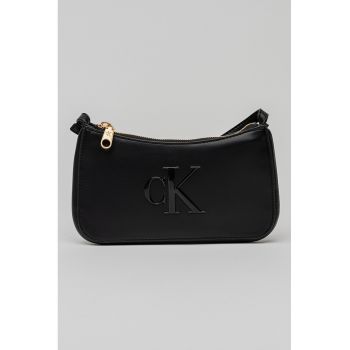 Geanta crossbody de piele ecologica Bold - Negru