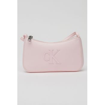 Geanta crossbody de piele ecologica Bold - Roz deschis