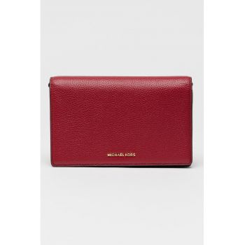 Geanta crossbody de piele Jet Set - Violet tyrian
