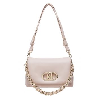 Geanta crossbody din piele ecologica cu logo LaPuffy - Piersica