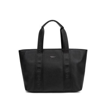 Geanta crossbody din piele ecologica Elara - Negru