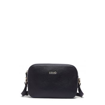 Geanta crossbody din piele ecologica - Negru