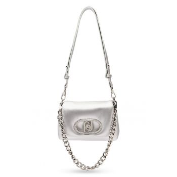 Geanta crossbody mica Lapuffy - Argintiu