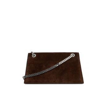 Geanta dama  Kira Turnlock - piele naturala - culoare Dark Cocoa