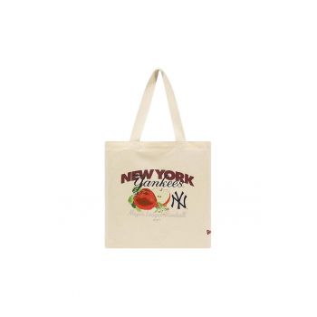 Geanta dama  New York Yankees - bumbac - crem