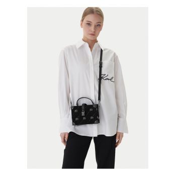 Geanta dama -  piele naturala - negru - One Size INTL