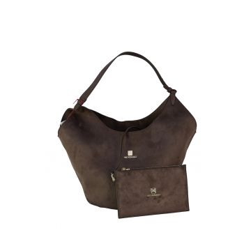 Geanta shopper cu etui Marina - Maro inchis