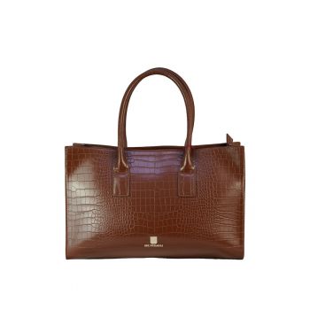 Geanta shopper de piele ecologica Dames - Maro