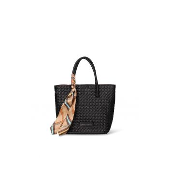 Geanta shopper de piele ecologica Emberly Pro - Negru
