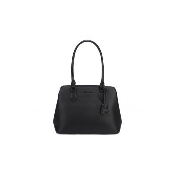 Geanta shopper din piele ecologica Elora - Negru
