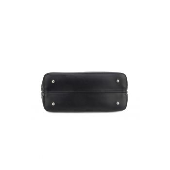 Geanta shopper din piele ecologica Elora - Negru