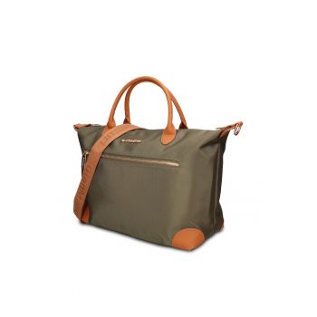 Geanta shopper din piele ecologica Elowen Prime - Verde
