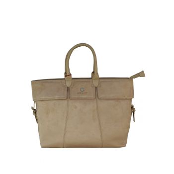 Geanta shopper Monica - Bej inchis
