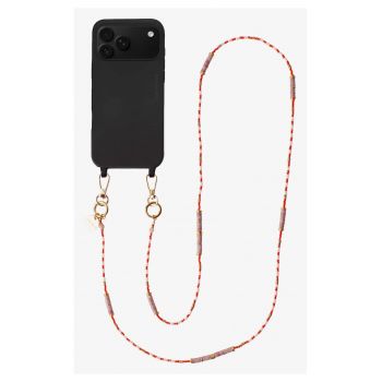 Lant crossbody din pietre naturale pentru telefon - Arancia - 120 cm