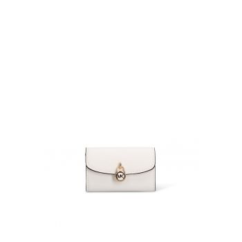 Portofel de piele Crystalline Elite - Alb