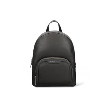 Rucsac de piele cu doua compartimente Valoria Prime - Negru