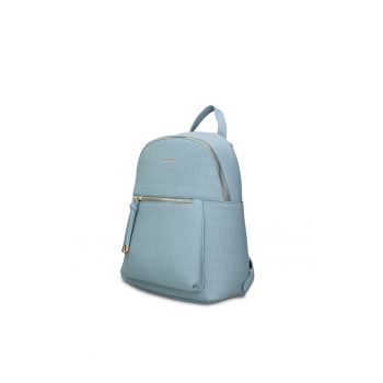 Rucsac din piele ecologica cu aspect texturat Ardena Ultra - Albastru azur