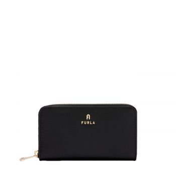 Camelia m zip around wallet nero
