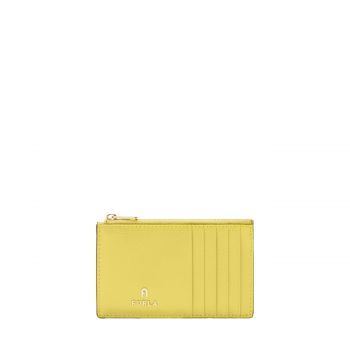 Camelia m zipped card case m yellow