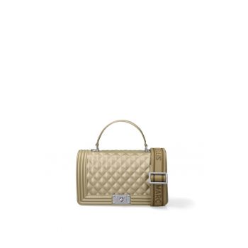 Geanta crossbody de piele ecologica Aurélie Elite - Kaki