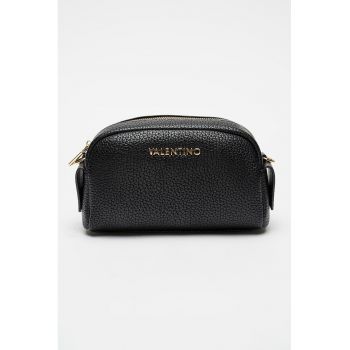 Geanta crossbody de piele ecologica Blossom - Negru