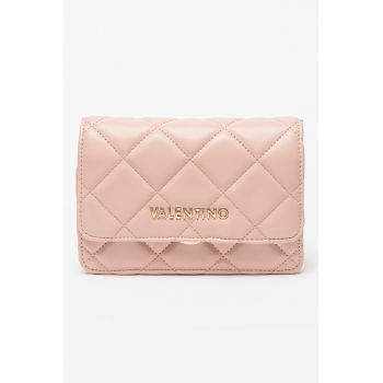 Geanta crossbody de piele ecologica Ocarina - Roz pal