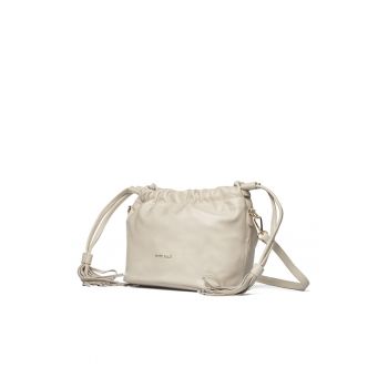 Geanta crossbody de piele Serenitate - Bej