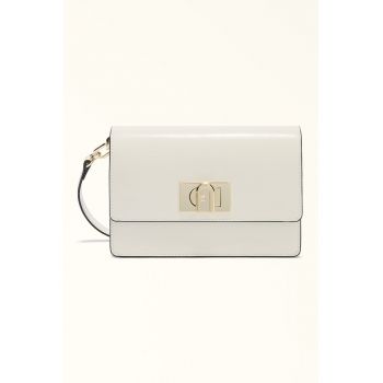 Geanta crossbody mini din piele 1927 - Alb