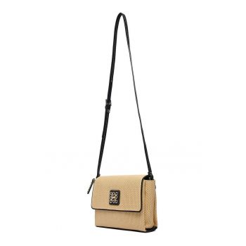 Geanta dama  bej sintetic 25x15x10cm