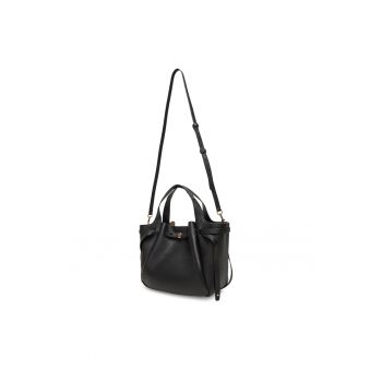 Geanta dama -  Black 001 - piele naturala - 164866