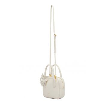 Geanta dama  Marilyn Monroe alb piele ecologica rigida 20x15x10cm