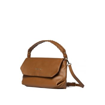 Geanta de piele cu bareta de umar Elowen Ultra - Caramel