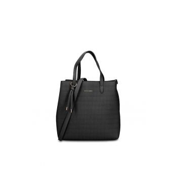 Geanta shopper din piele ecologica Oriana Chic - Negru