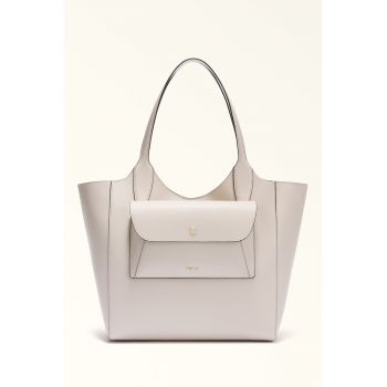 Geanta tote din piele cu etui detasabil Lea - Liliac prafuit
