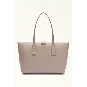 Geanta tote din piele Olivia - Bej