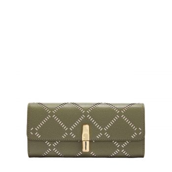 Iride xl continental wallet avocado + sabbia int.