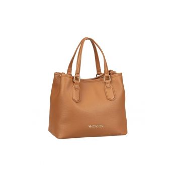 Leather Tote Bag Tan (VBS7LX05-089) Women