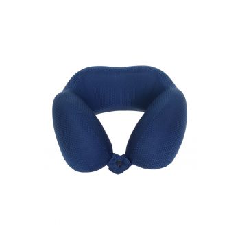 Perna de gat memory foam pentru calatorie - Bleumarin